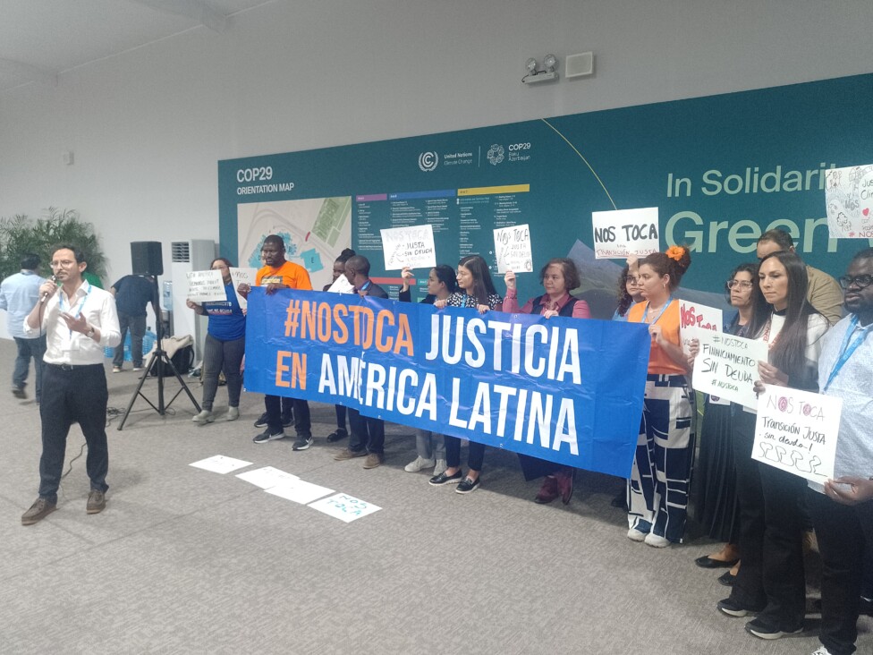 Pueblos latinoamericanos claman en COP29 por una transicin justa